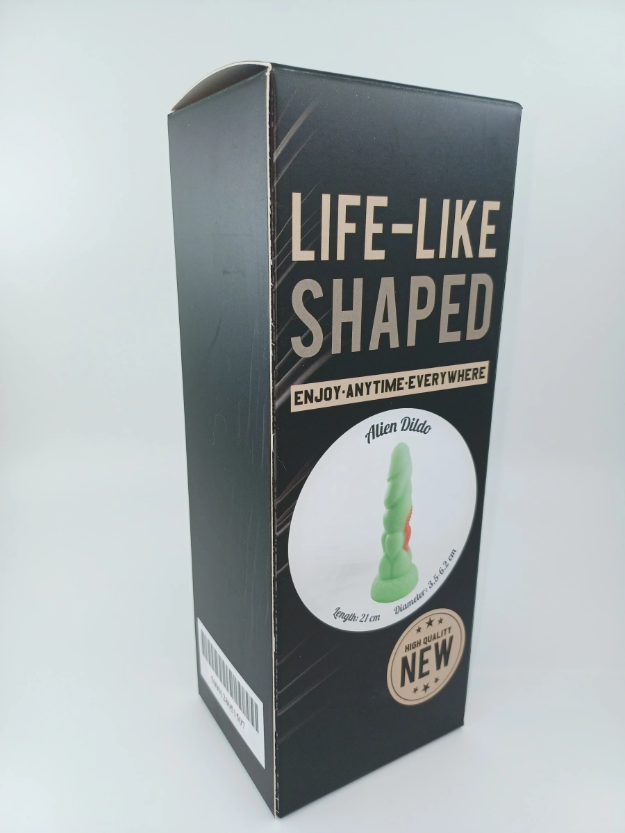 Dildo No.13 Fantasy Beasts, Silicon Premium, Verde, 21 cm, #2, Erotic24.ro