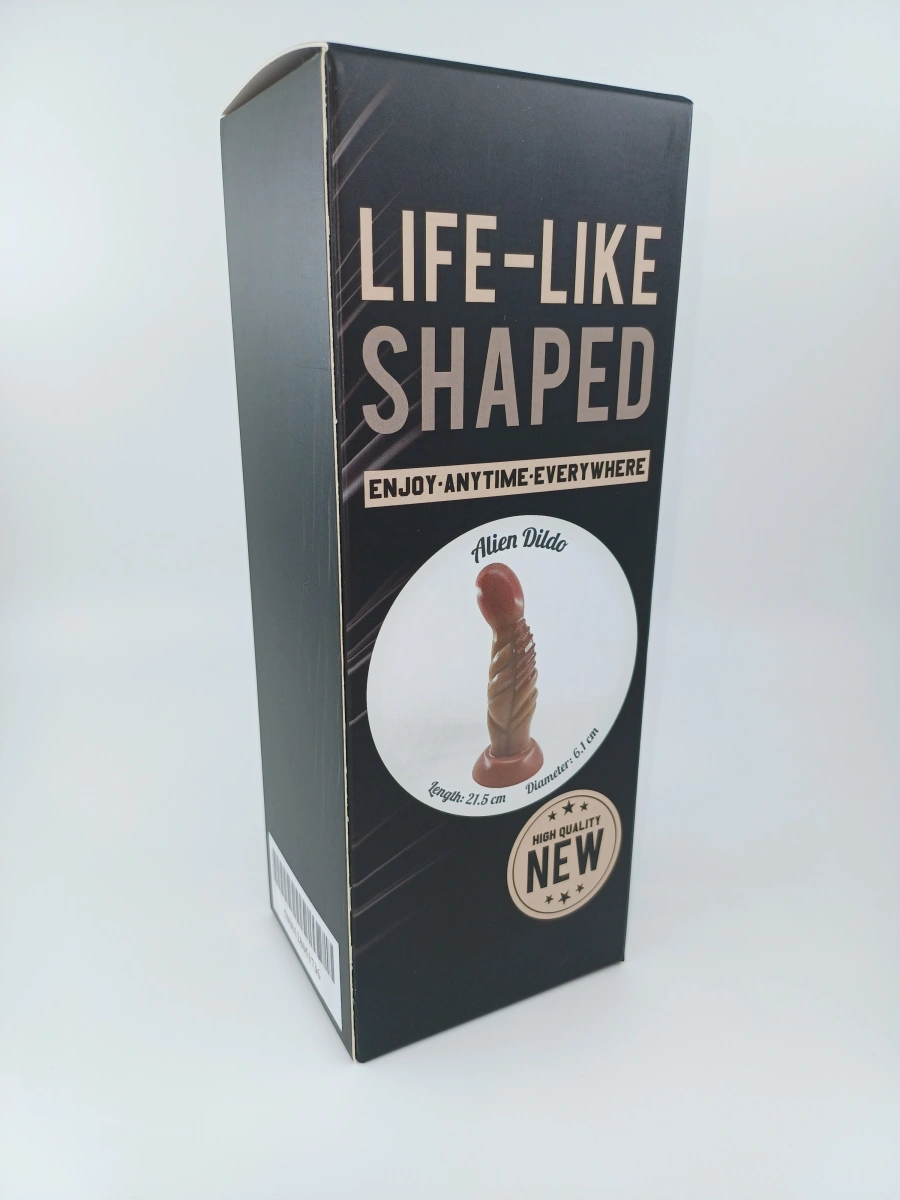 Dildo No.5 Fantasy Beasts, Silicon Lichid, Maro, 21.5 cm, #2, Erotic24.ro