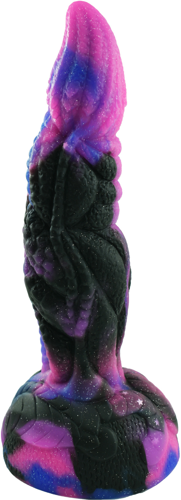 Dildo No.8 Fantasy Beasts, Silicon Premium, Negru/Mov, 21 cm, #1, Erotic24.ro