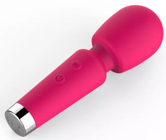 Vibrator Mini Wand Lily, 16 Moduri Vibratii, Silicon, USB, Rosu, 13 cm, #1, Erotic24.ro