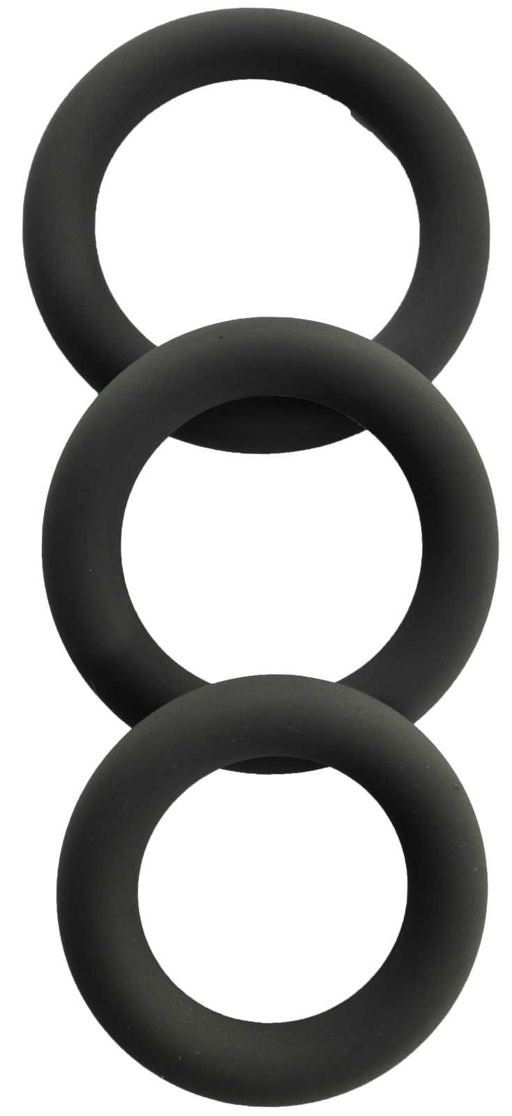 Set Colors 3 Inele Penis, Silicon, Negru, Guilty Toys, #1, Erotic24.ro