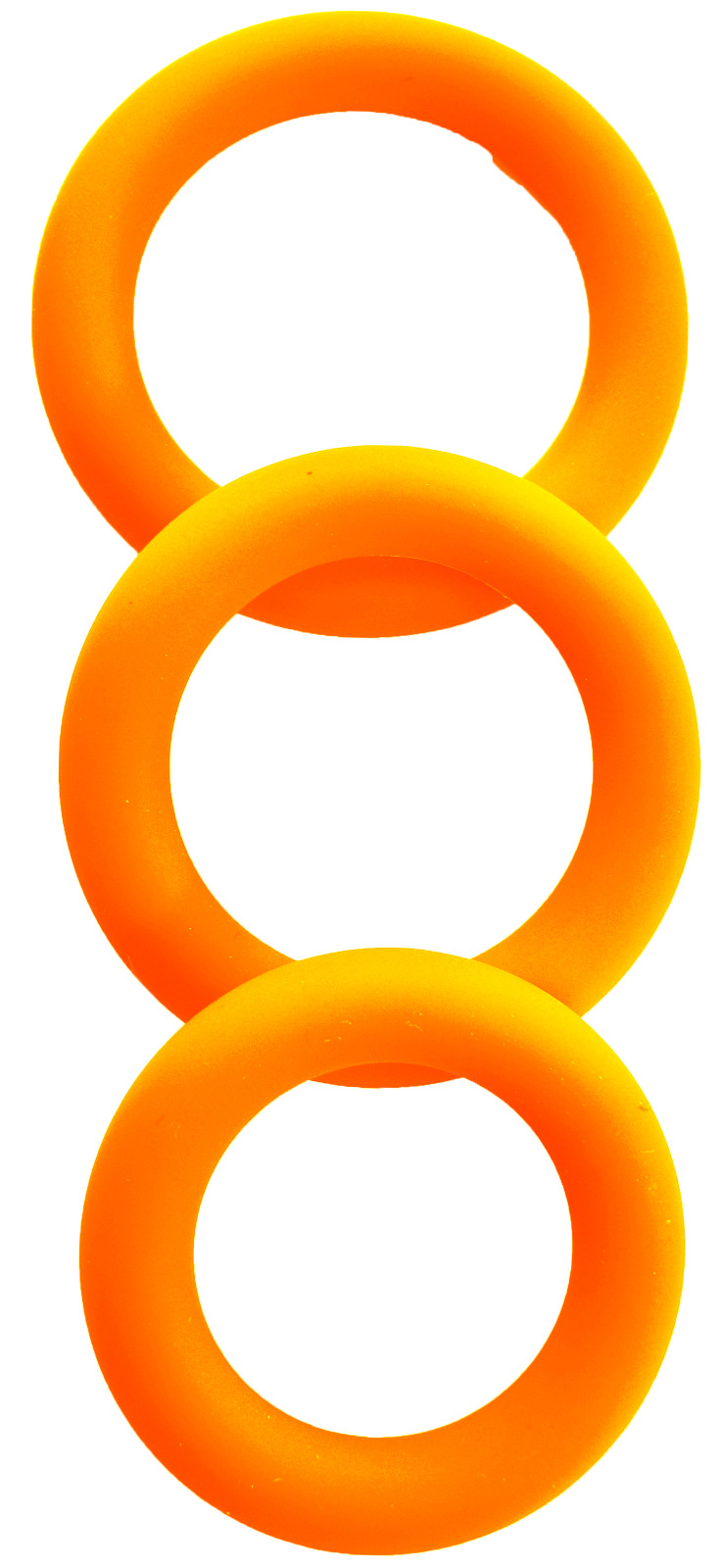 Set Colors 3 Inele Penis, Silicon, Portocaliu, Guilty Toys, #1, Erotic24.ro