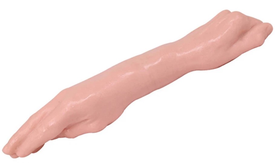 Dildo Fisting Double Hand, PVC, Natural, 36 cm, Mokko Toys, #2, Erotic24.ro