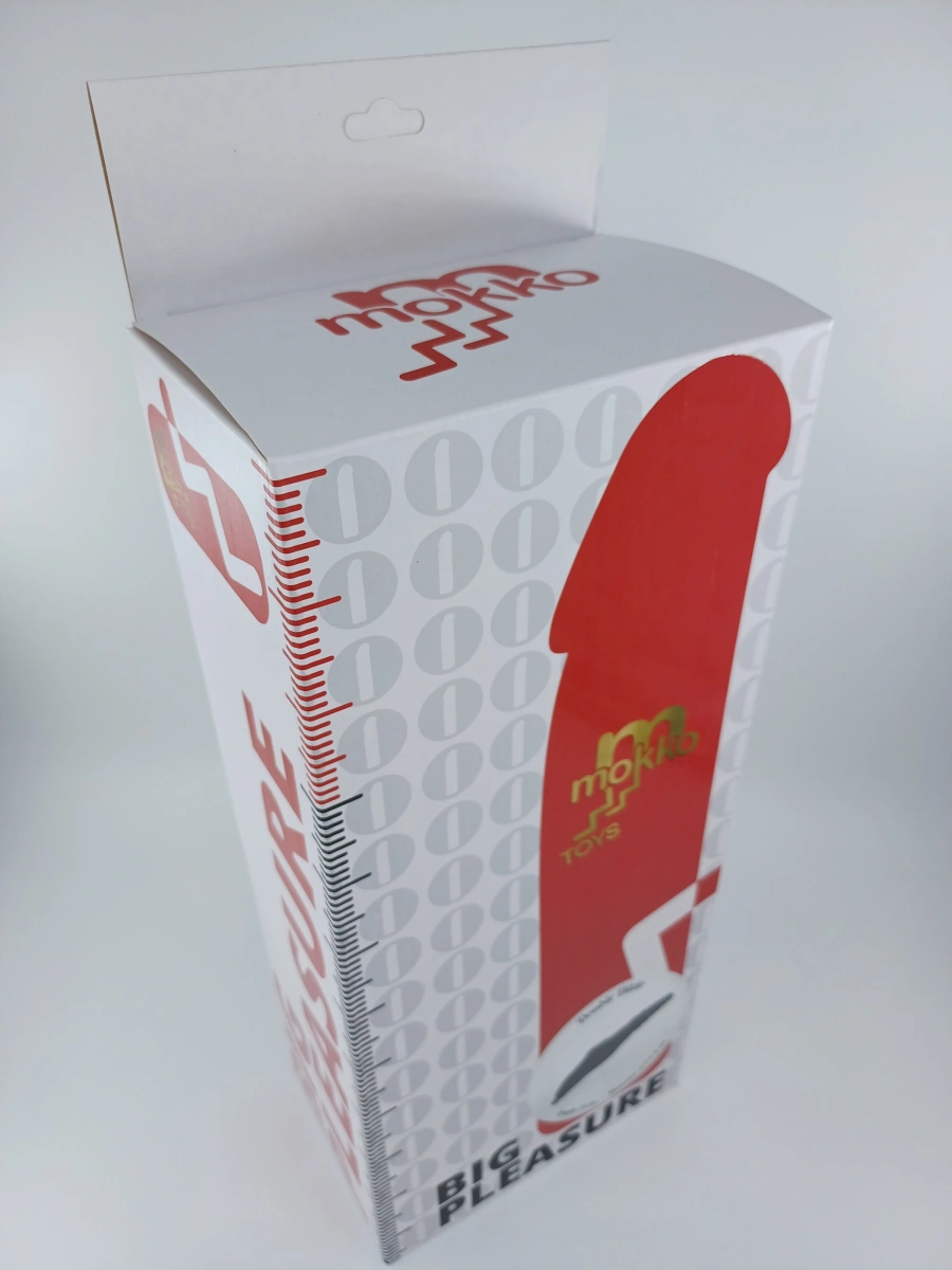 Dildo Dublu Fisting, PVC, Negru, 34 cm, Mokko Toys, Nr. 3, Erotic24.ro