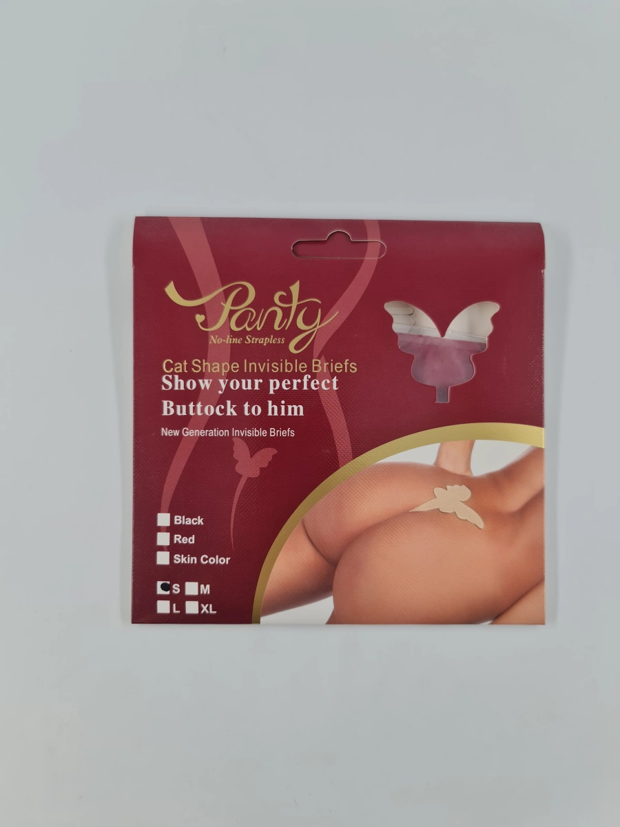 Bikini Adezivi fara Bretele, Forma Fluture, Rosu, S, #4, Erotic24.ro