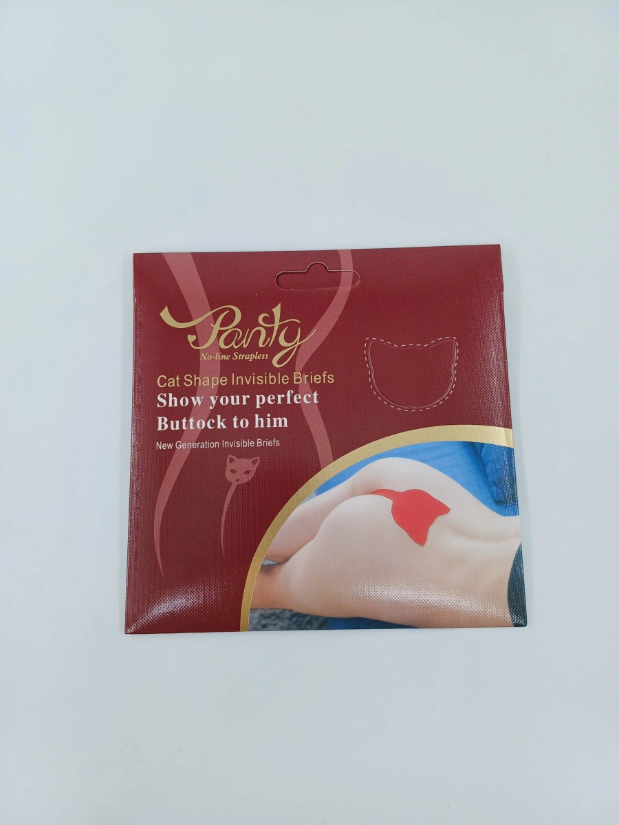 Bikini Adezivi fara Bretele, Forma Pisica, Negru, S, Nr. 4, Erotic24.ro