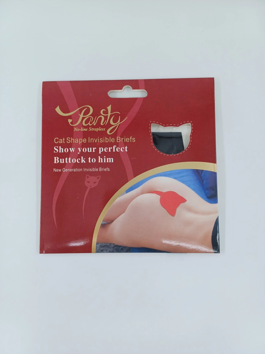 Bikini Adezivi fara Bretele, Forma Pisica, Negru, XL, #4, Erotic24.ro