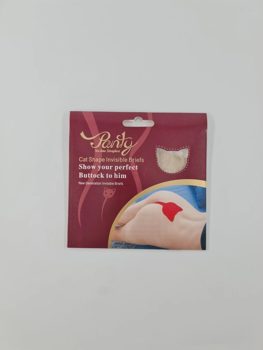 Bikini Adezivi fara Bretele, Forma Pisica, Bej, S, Nr. 3, Erotic24.ro