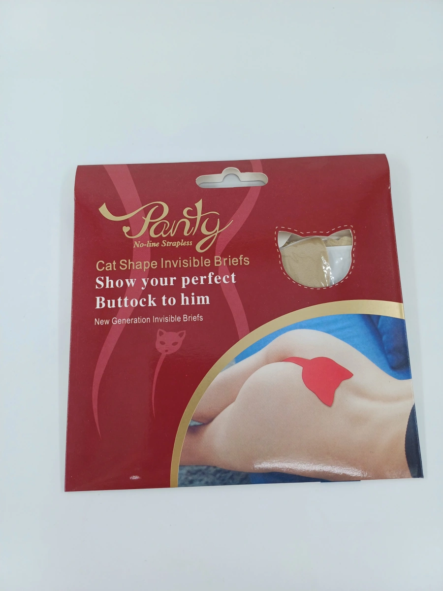 Bikini Adezivi fara Bretele, Forma Pisica, Bej, XL, Nr. 3, Erotic24.ro