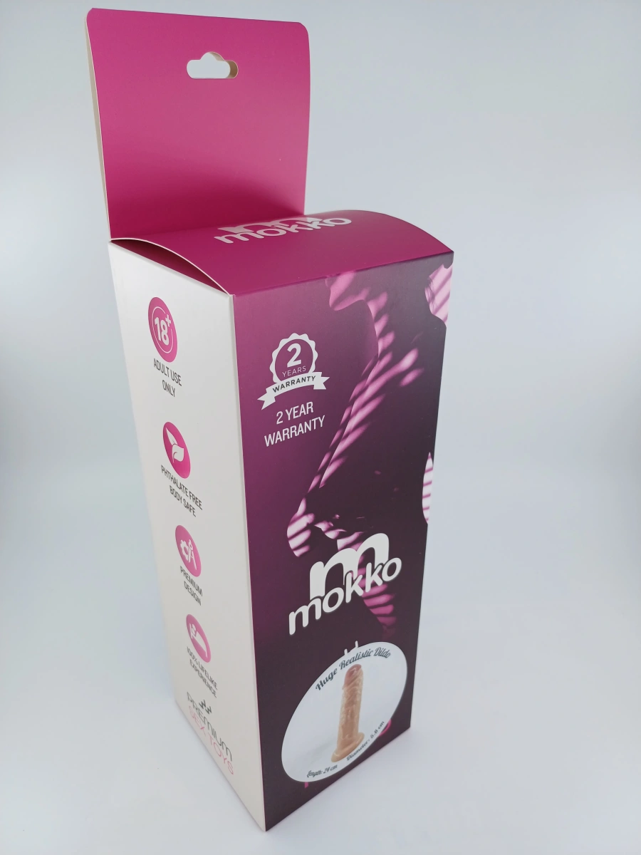 Dildo Realist Terry cu Ventuza, PVC, Natural, 24 cm, Mokko Toys, #2, Erotic24.ro