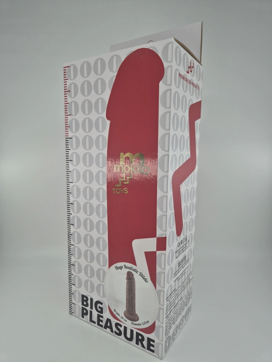 Dildo Realist Terry cu Ventuza, PVC, Maro, 24 cm, Mokko Toys, #2, Erotic24.ro