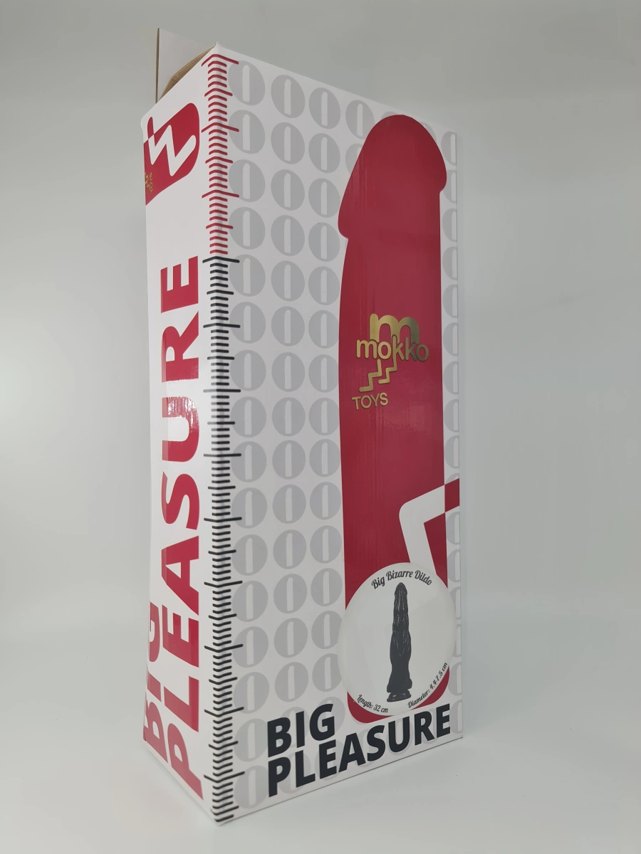 Dildo Great Beast cu Ventuza, PVC, Negru, 32 cm, Mokko Toys, #2, Erotic24.ro