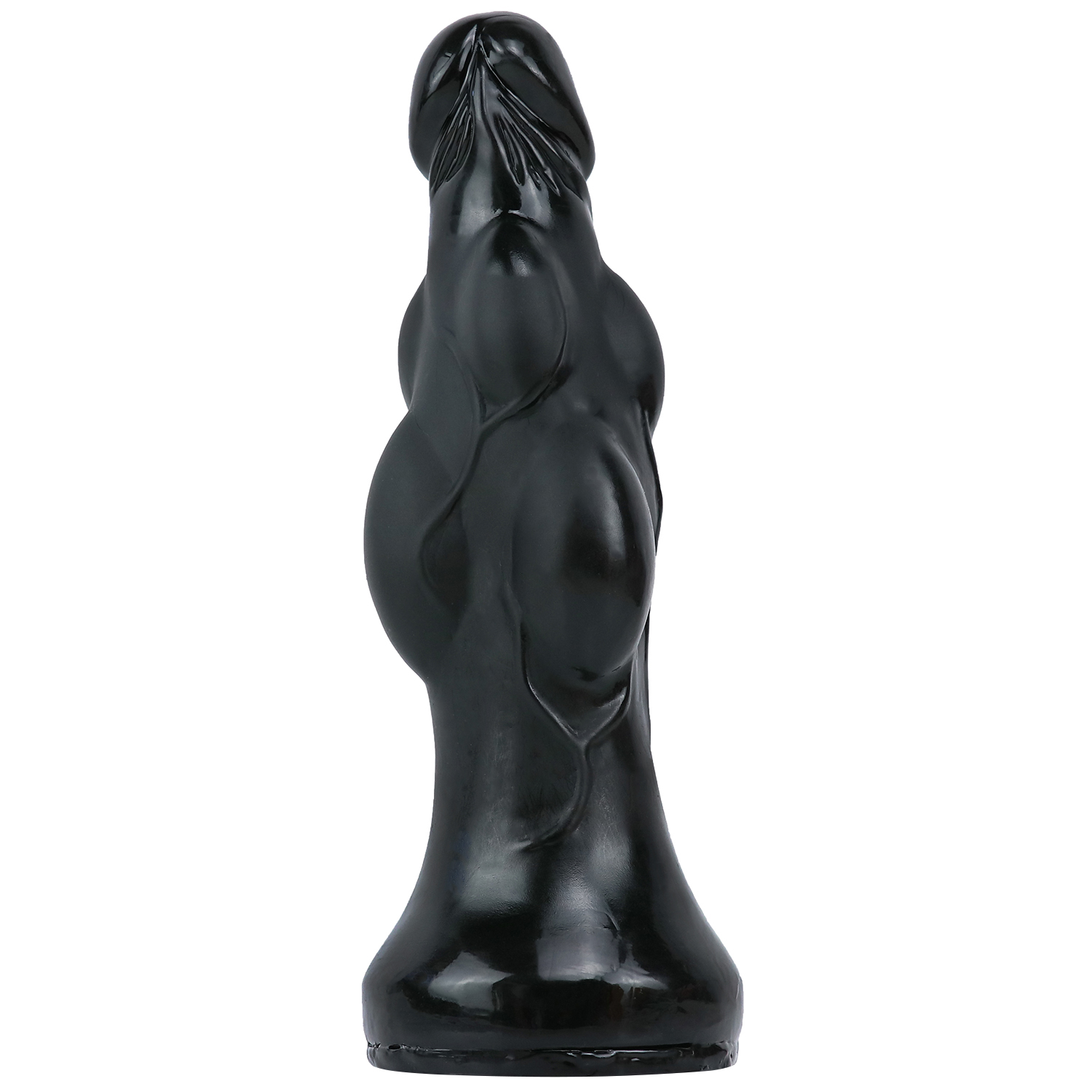 Dildo Extra Sensations cu Ventuza, PVC, Negru, 21 cm, Passion Labs, #2, Erotic24.ro
