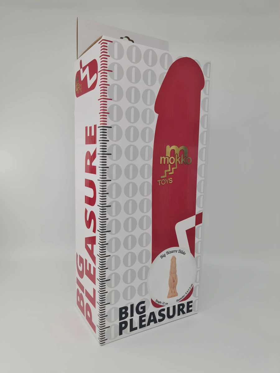 Dildo Great Beast cu Ventuza, PVC, Natural, 32 cm, Mokko Toys, Nr. 3, Erotic24.ro