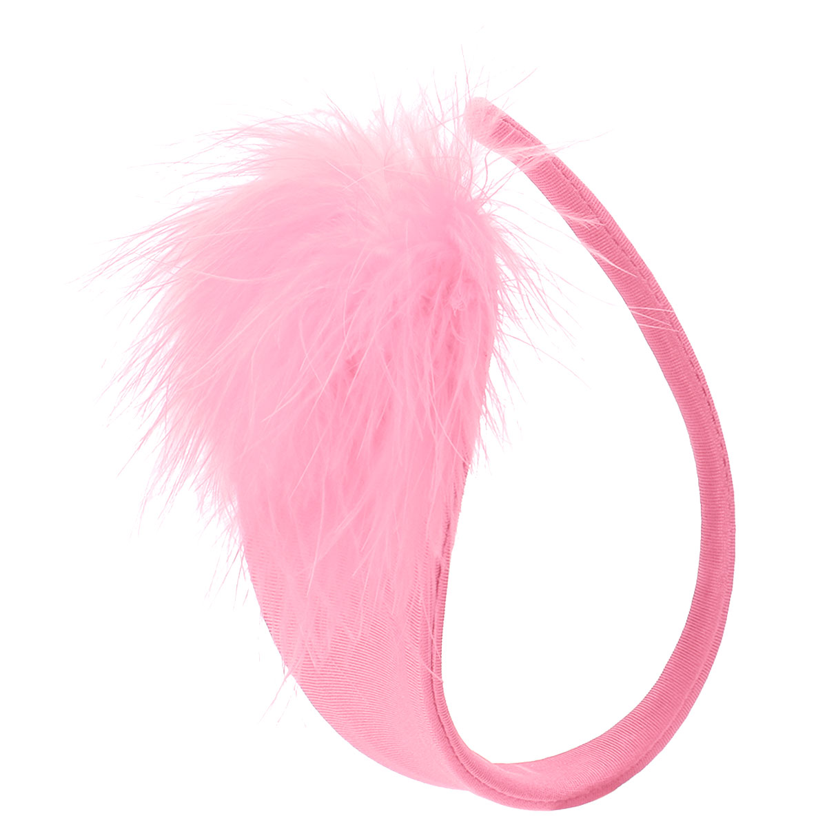 Bikini cu Puf fara Bretele, Roz, S-L, #1, Erotic24.ro