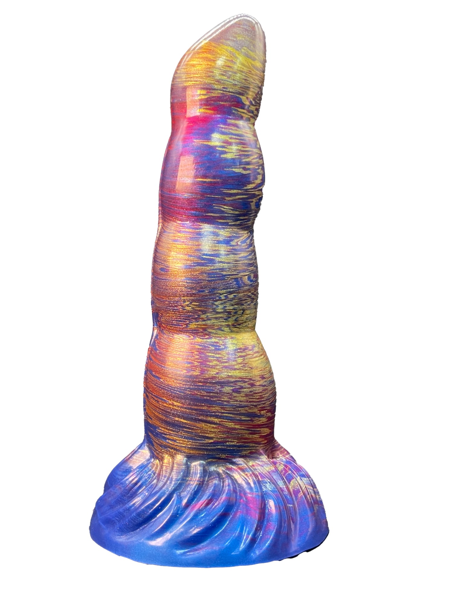 Dildo Space, Silicon, Albastru, 20 cm, Passion Labs, Nr. 1, Erotic24.ro