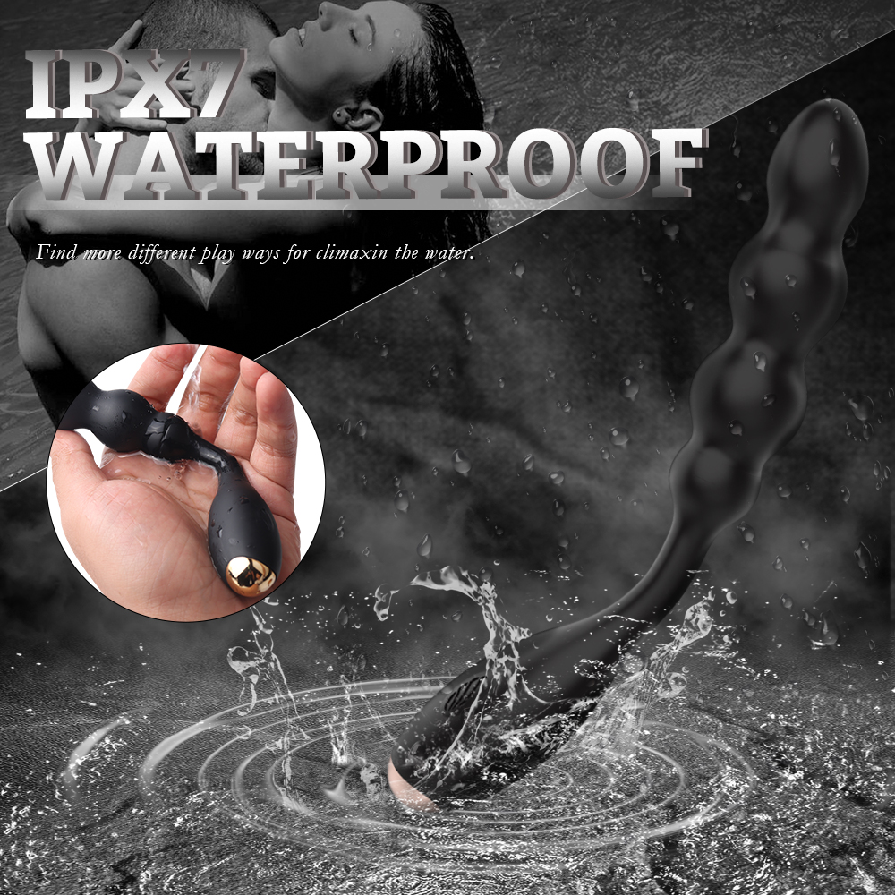 Stimulator Anal Noel, 9 Moduri Vibratii, Silicon, USB, Negru, 17.2 cm, Guilty Toys, #5, Erotic24.ro