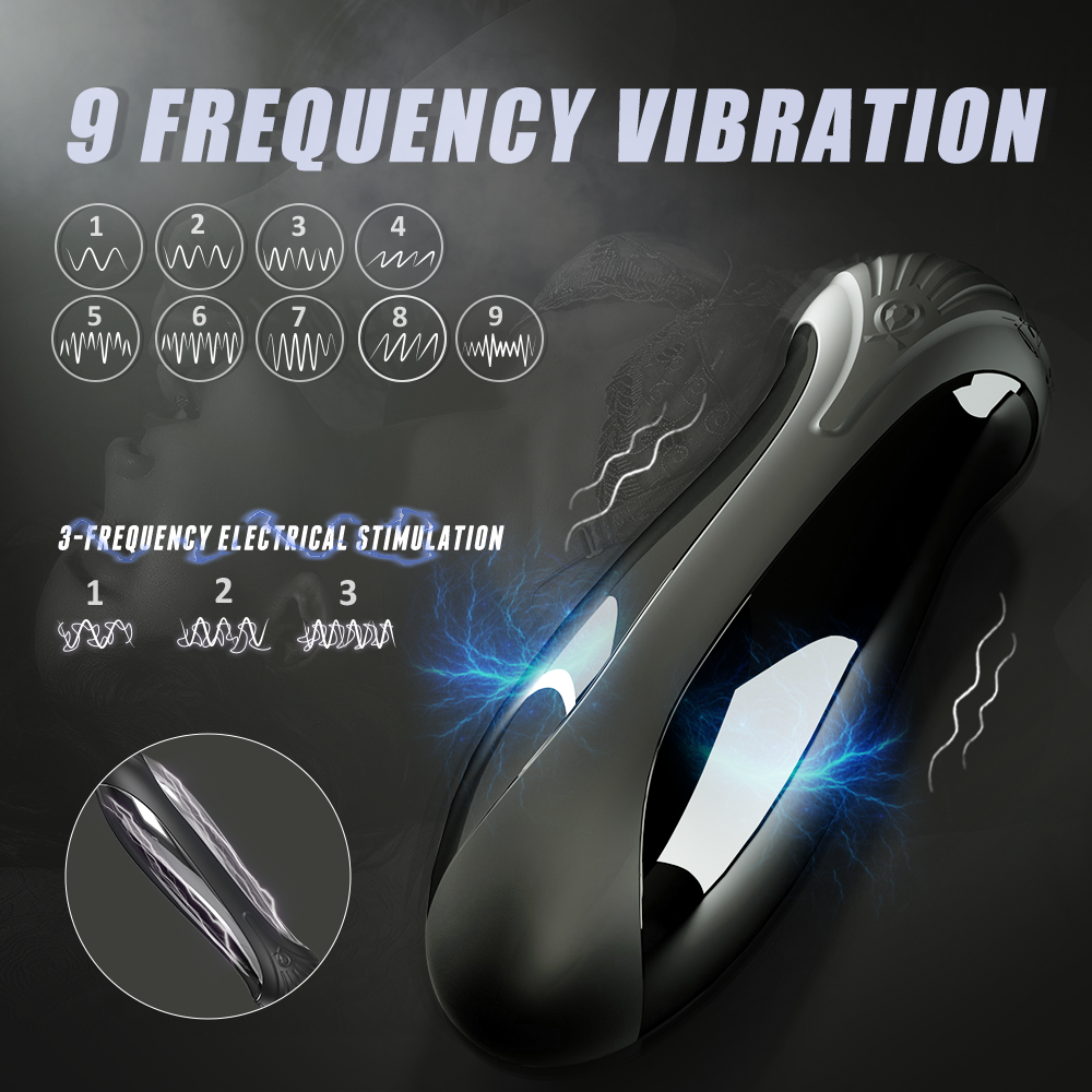 Stimulator Electrify, 9 Moduri Vibratii, 3 Moduri Electrostimulare, Silicon, USB, Negru, 10 cm, Passion Labs, #3, Erotic24.ro