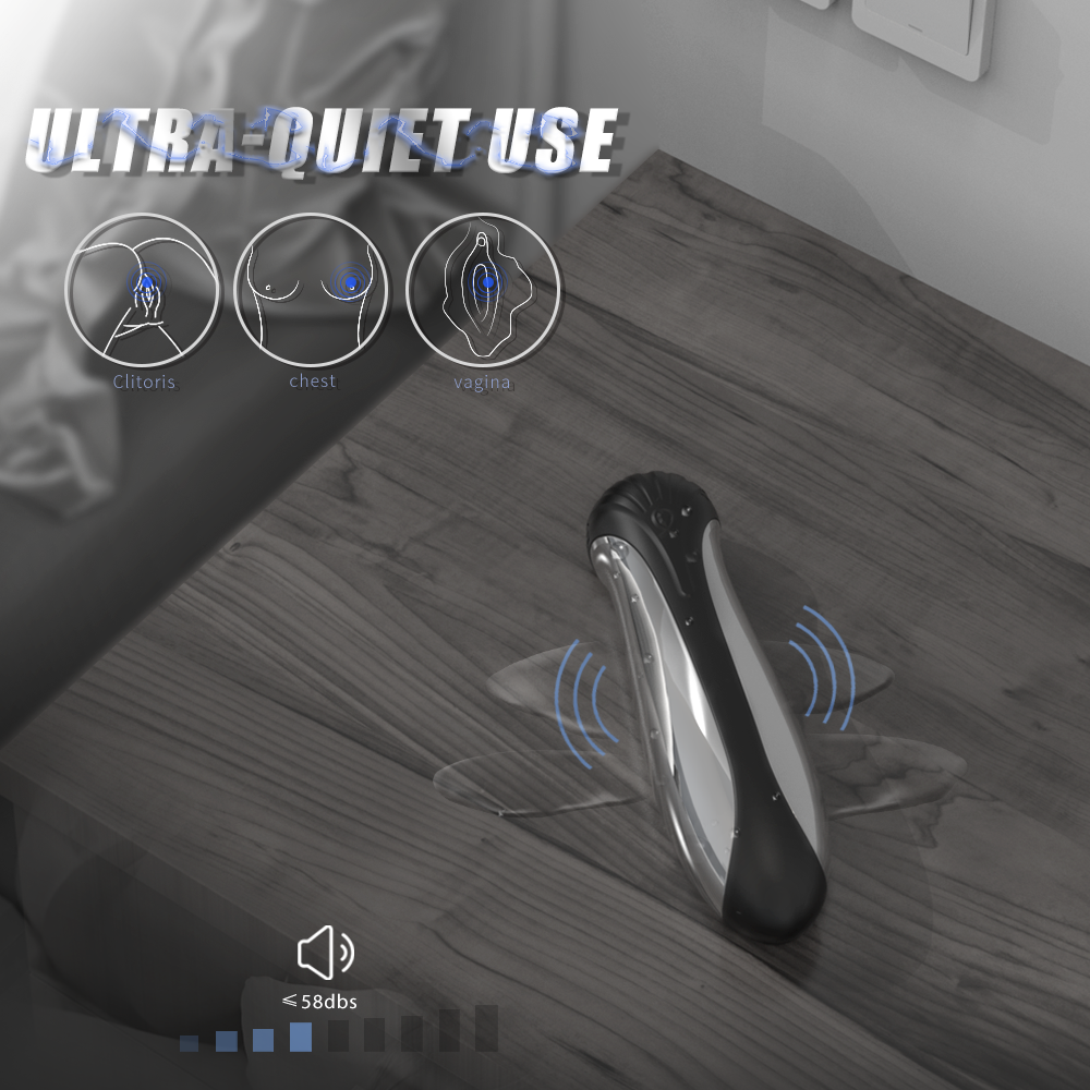 Stimulator Electrify, 9 Moduri Vibratii, 3 Moduri Electrostimulare, Silicon, USB, Negru, 10 cm, Passion Labs, #8, Erotic24.ro