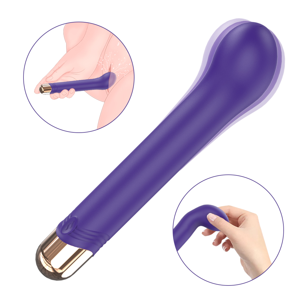 Vibrator Punctul G Minsk, 9 Moduri Vibratii, Silicon, USB, Mov, 17.7 cm, Mokko Toys, #2, Erotic24.ro