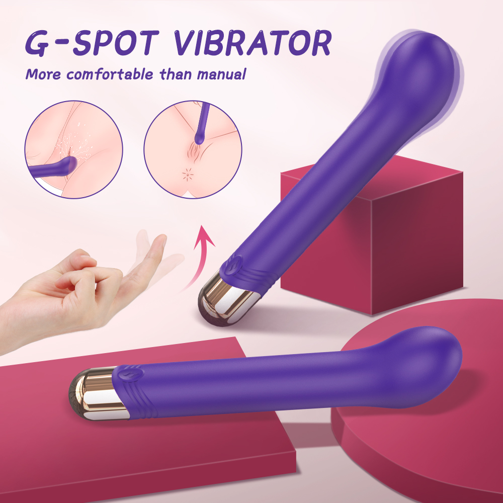 Vibrator Punctul G Minsk, 9 Moduri Vibratii, Silicon, USB, Mov, 17.7 cm, Mokko Toys, #7, Erotic24.ro