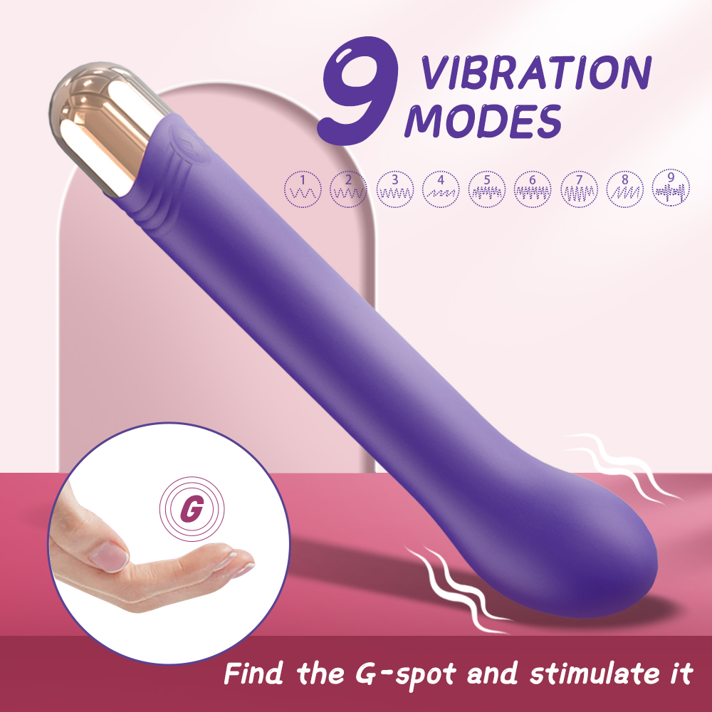 Vibrator Punctul G Minsk, 9 Moduri Vibratii, Silicon, USB, Mov, 17.7 cm, Mokko Toys, #3, Erotic24.ro