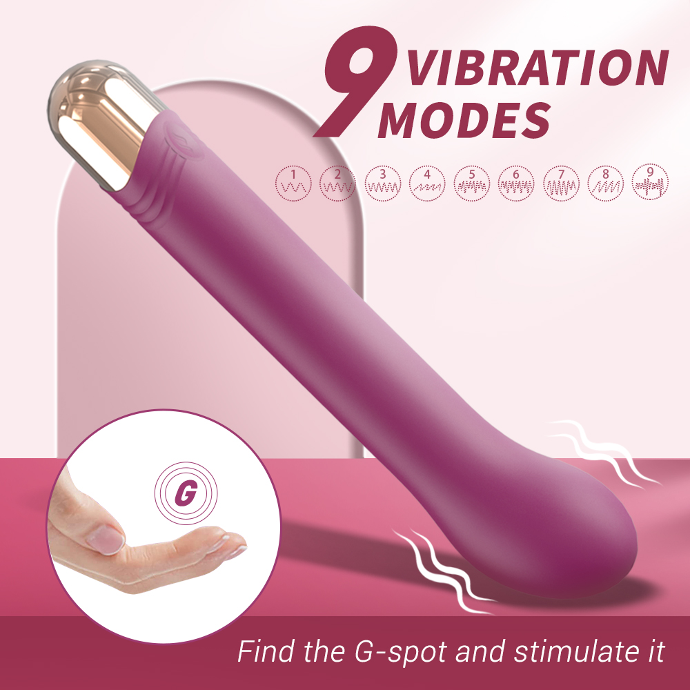 Vibrator Punctul G Minsk, 9 Moduri Vibratii, Silicon, USB, Rosu, 17.7 cm, Mokko Toys, #5, Erotic24.ro