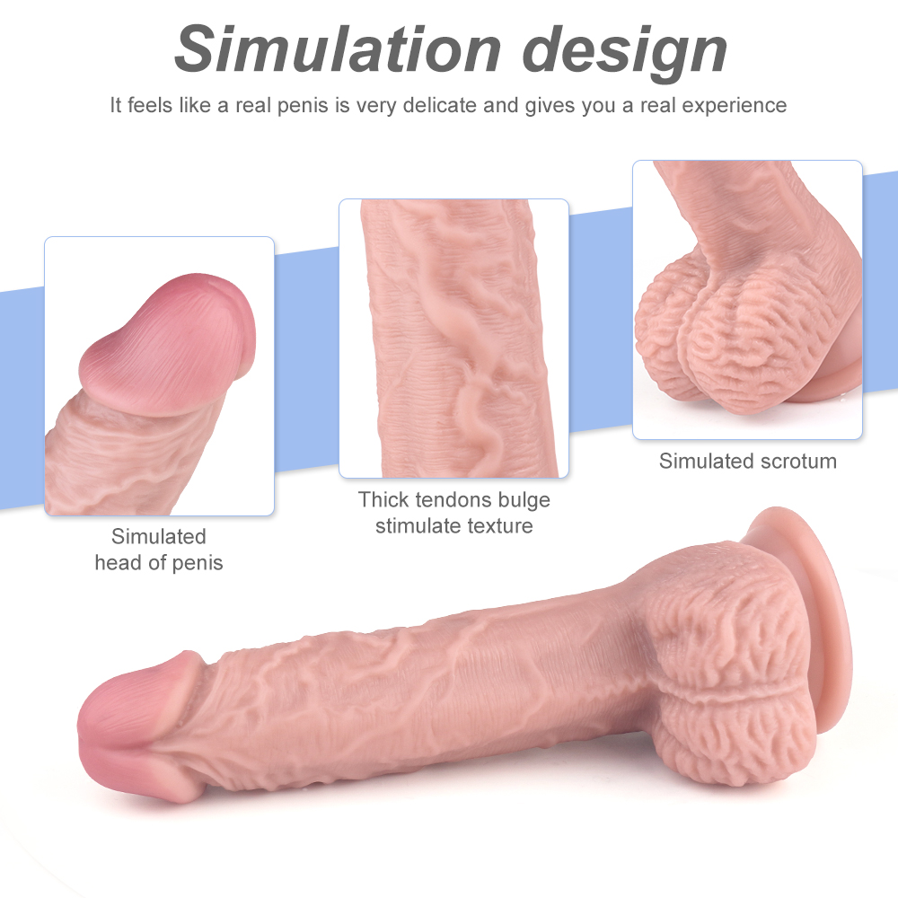 Strap-on Blaze, Dildo Realist cu Ventuza, PVC, Natural, 21 cm, Mokko Toys, #7, Erotic24.ro