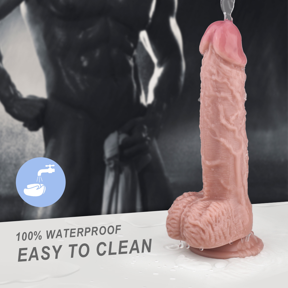 Strap-on Blaze, Dildo Realist cu Ventuza, PVC, Natural, 21 cm, Mokko Toys, #2, Erotic24.ro
