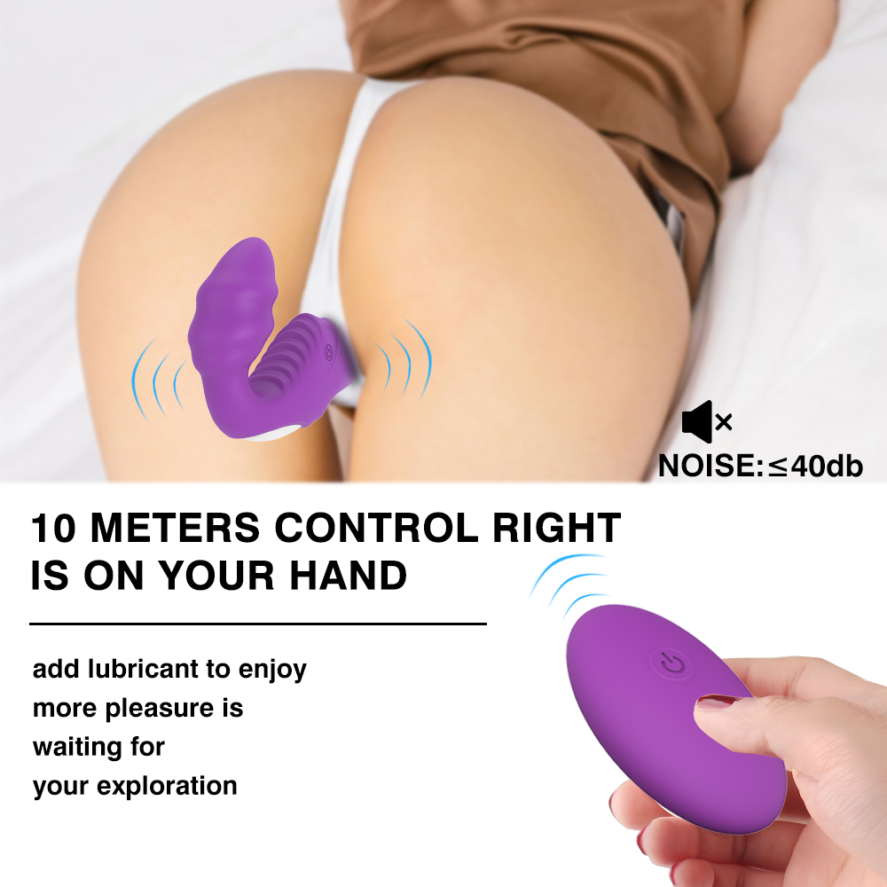 Strap-on Bess pentru Femei, Remote Control, 9 Moduri Vibratii, Silicon, USB, Mov, 21.7 cm, Mokko Toys, #9, Erotic24.ro