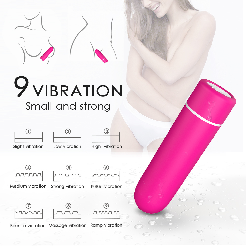 Glont Vibrator Minny, Remote Control, 9 Moduri Vibratii, ABS, Roz, 6.9 cm, Passion Labs, Nr. 4, Erotic24.ro