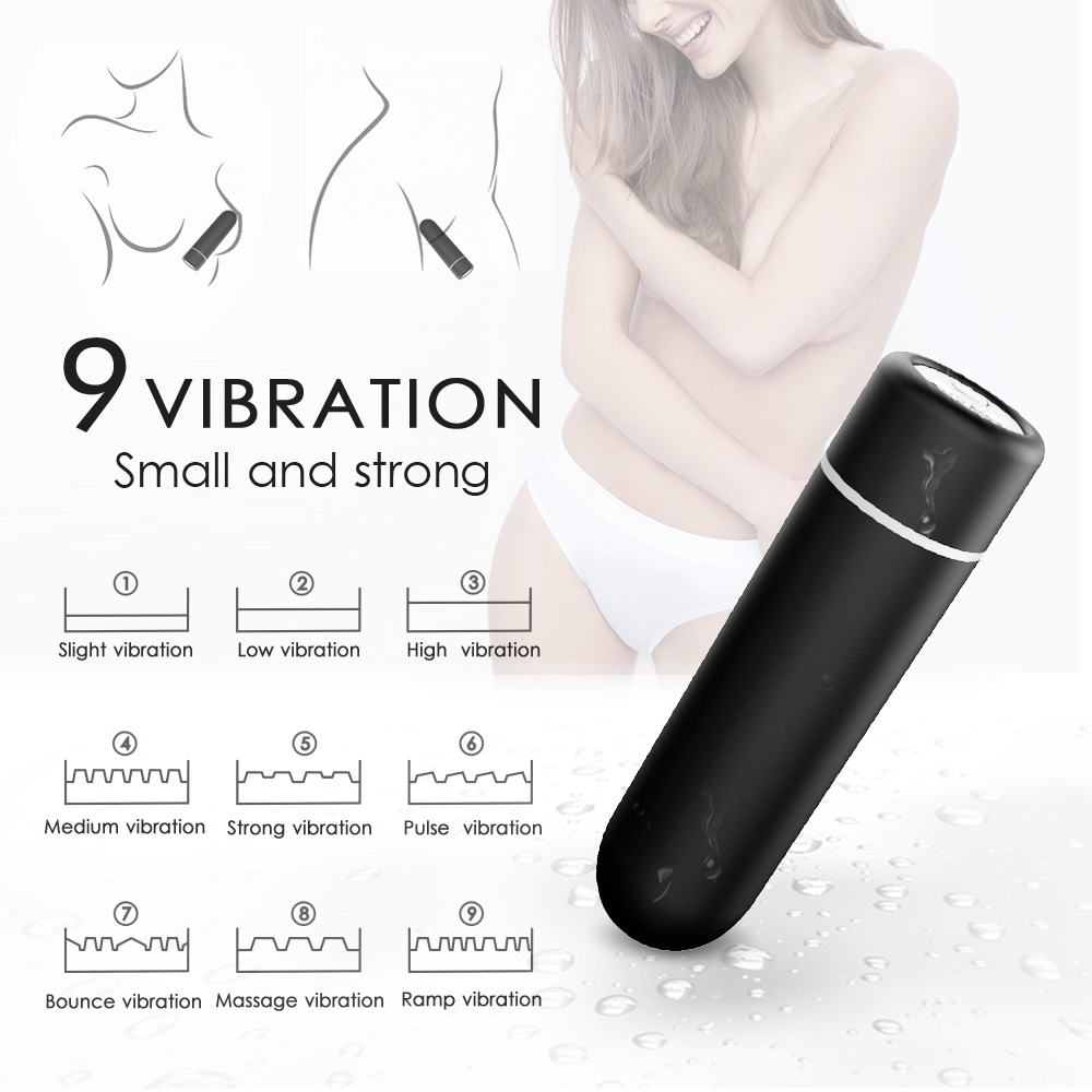 Glont Vibrator Minny, Remote Control, 9 Moduri Vibratii, ABS, Negru, 6.9 cm, Passion Labs, Nr. 2, Erotic24.ro