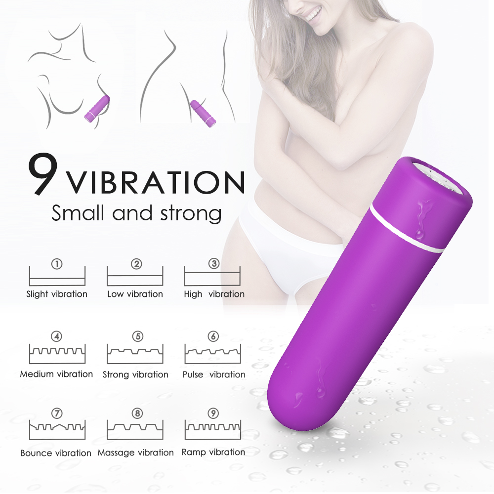 Glont Vibrator Minny, Remote Control, 9 Moduri Vibratii, ABS, Mov, 6.9 cm, Passion Labs, Nr. 2, Erotic24.ro