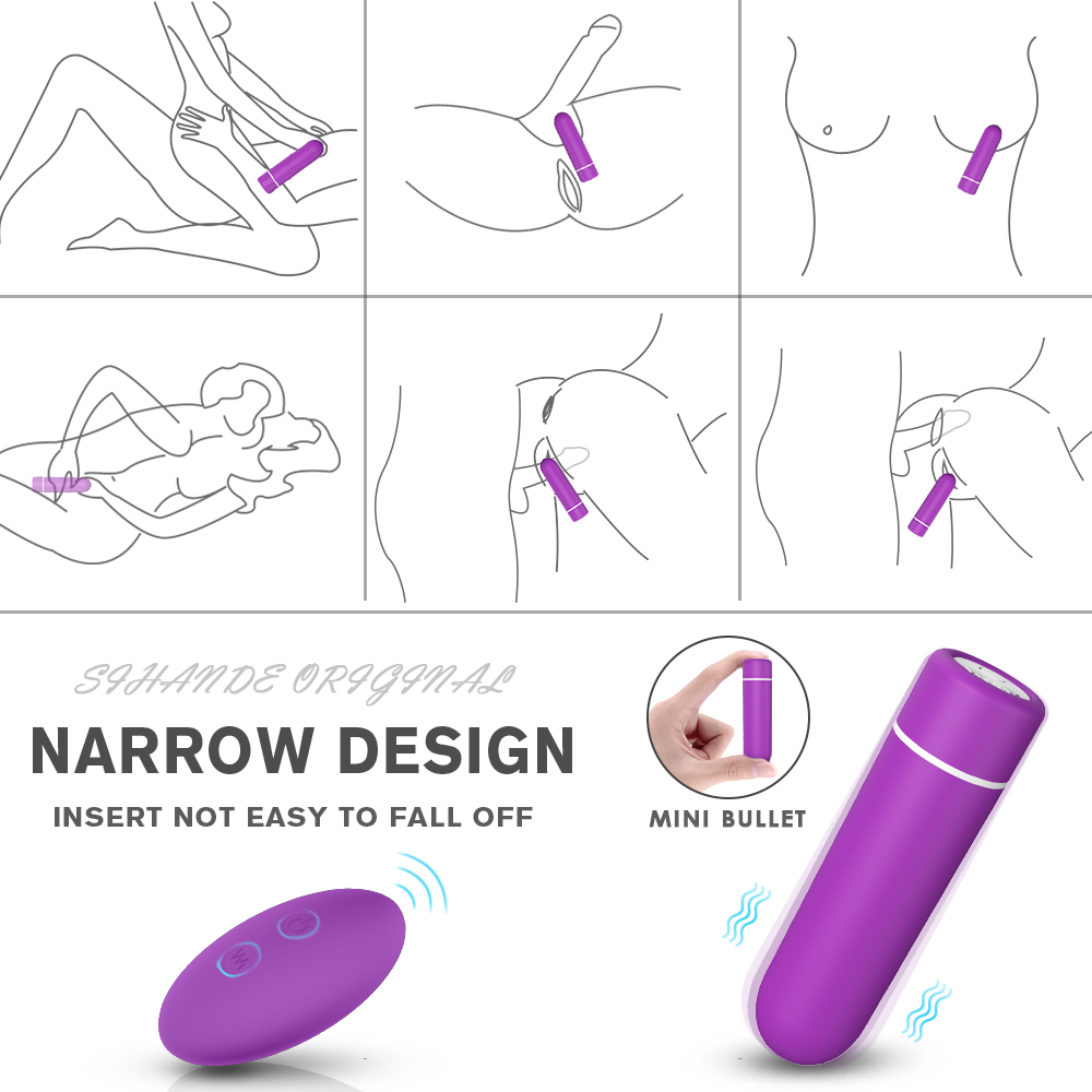 Glont Vibrator Minny, Remote Control, 9 Moduri Vibratii, ABS, Mov, 6.9 cm, Passion Labs, Nr. 6, Erotic24.ro