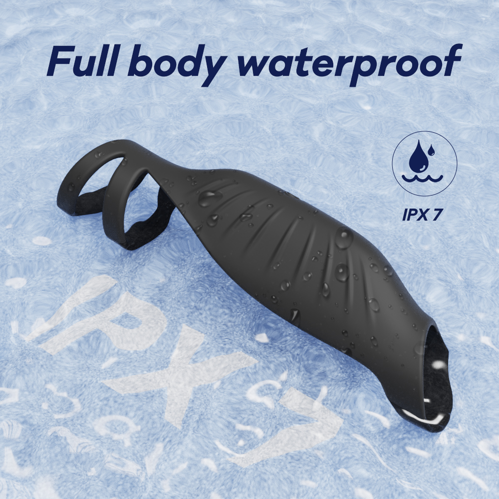 Stimulator Penis Axel, Remote Control, 9 Moduri Vibratii, Silicon, USB, Negru, Guilty Toys, Nr. 8, Erotic24.ro