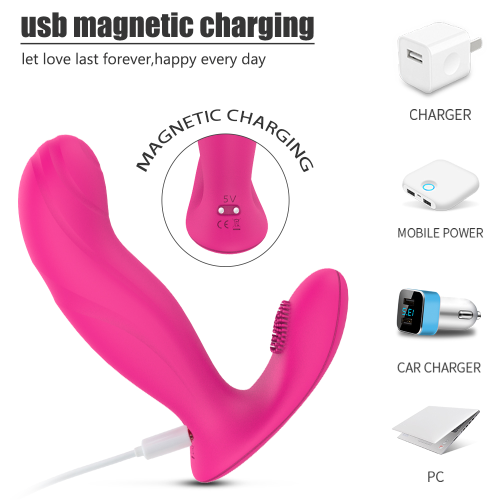 Vibrator Wish, 9 Moduri Vibratii, Silicon, USB, Roz, 12.7 cm, Mokko Toys, #4, Erotic24.ro