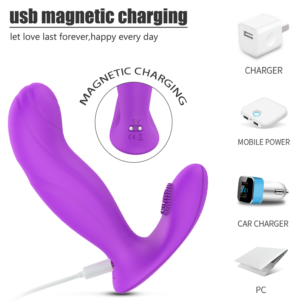 Vibrator Wish, 9 Moduri Vibratii, Silicon, USB, Mov, 12.7 cm, Mokko Toys, #6, Erotic24.ro