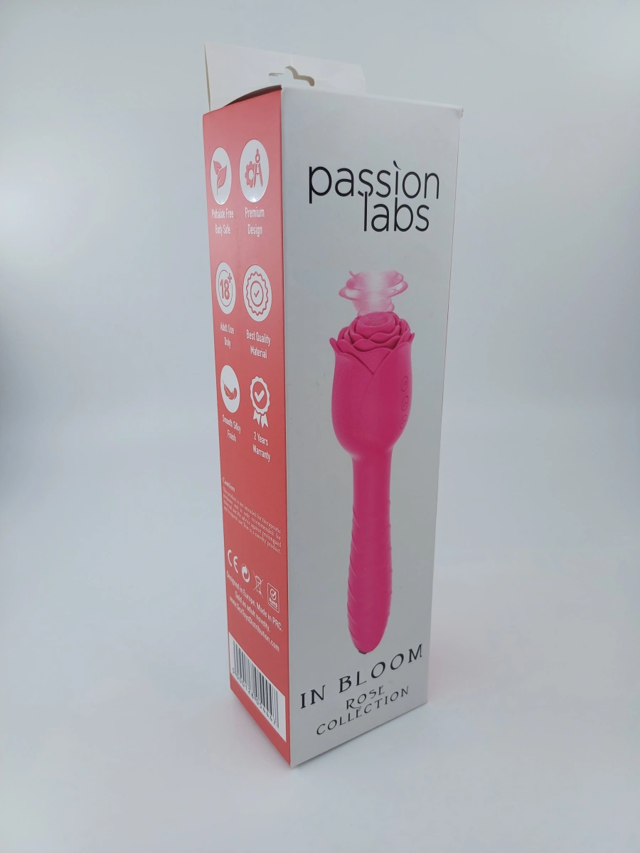 Stimulator 3-1 In Bloom, Sucking, Vibrating, Thrusting, Silicon, USB, Roz, 22.9 cm, Passion Labs, #2, Erotic24.ro