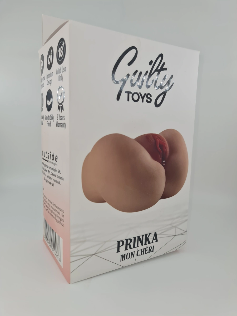 Masturbator Dublu Interactiv Prinka, Real Voice, Life-Like Skin, Natural, 1.3 kg, Guilty Toys, #3, Erotic24.ro