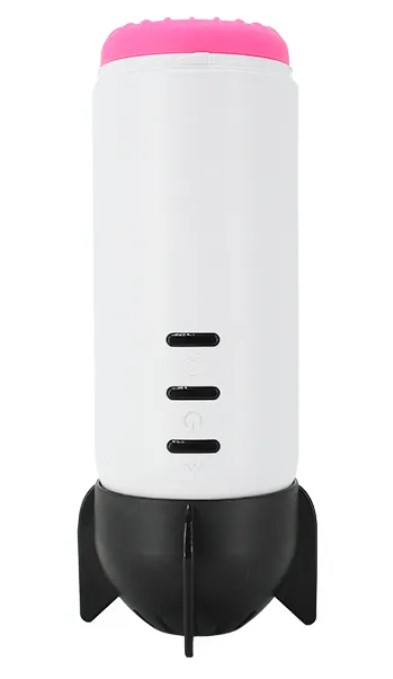 Masturbator Rocket, 7 Moduri Vibratii, 7 Moduri de Contractie, Silicon,USB, Roz, 26.3 cm, Guilty Toys, #2, Erotic24.ro