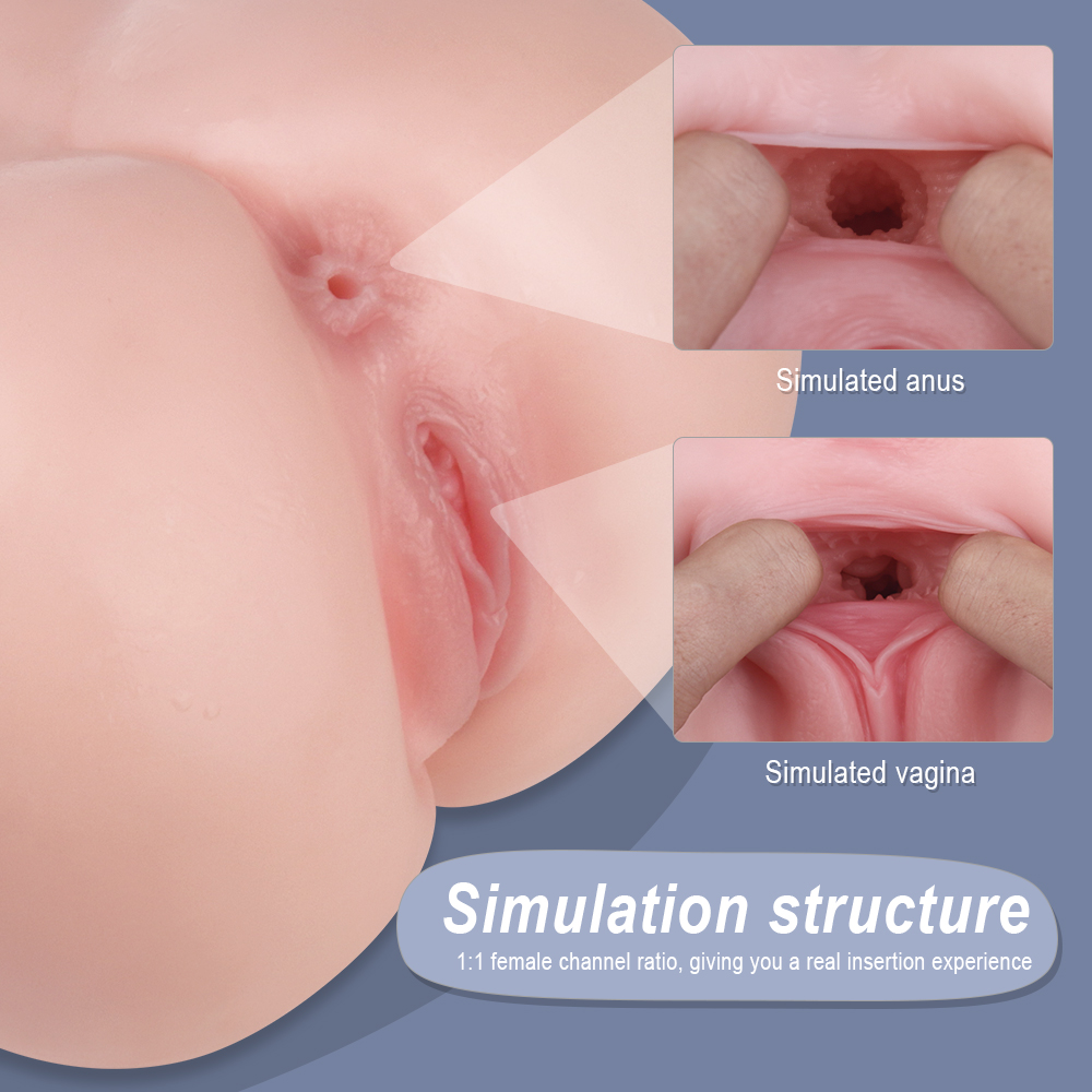 Masturbator Dublu Lolli, Life-Like Skin, Natural, 4.5 kg, Nr. 5, Erotic24.ro