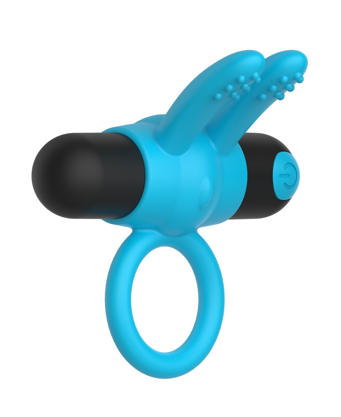 Inel Penis Sapphire, 10 Moduri Vibratii, Silicon, USB, Albastru, Mokko Toys, Simply Fun