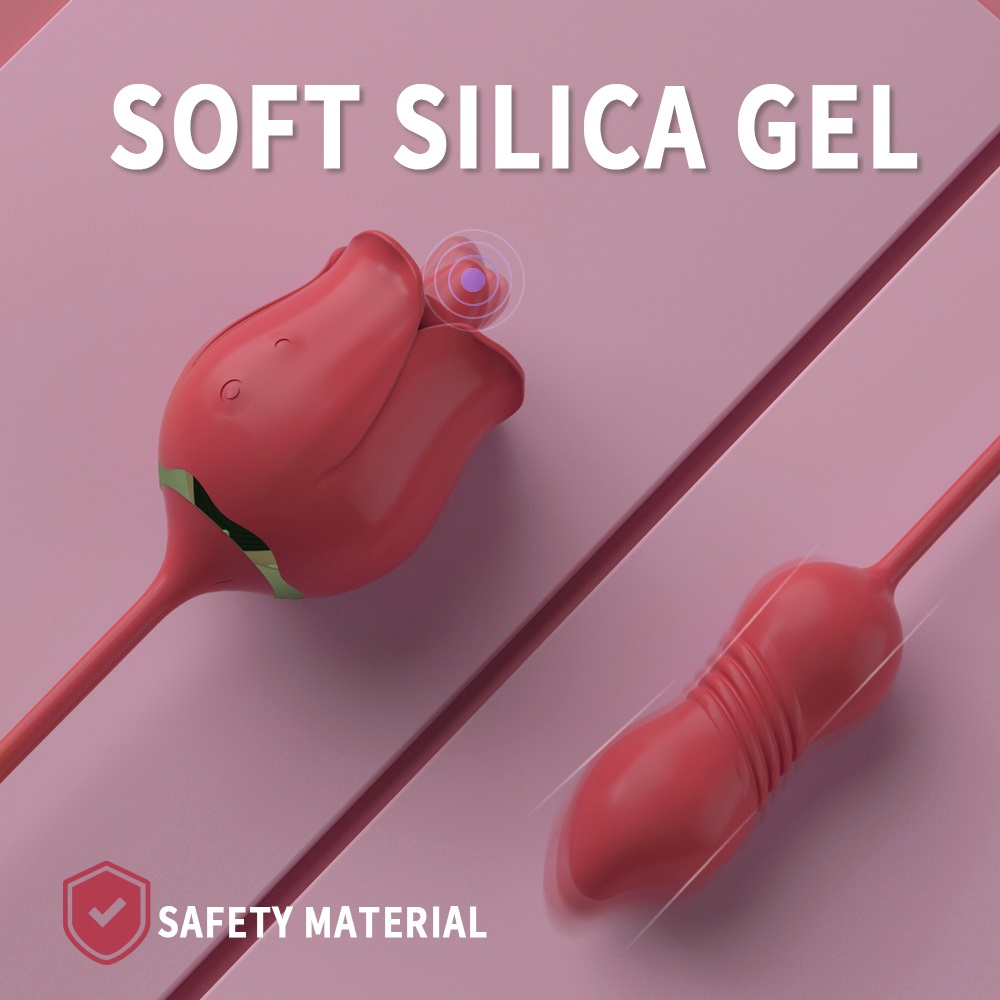 Stimulator Spring, Licking, Vibrating, Thrusting, Silicon, USB, Rosu, Passion Labs, Nr. 7, Erotic24.ro