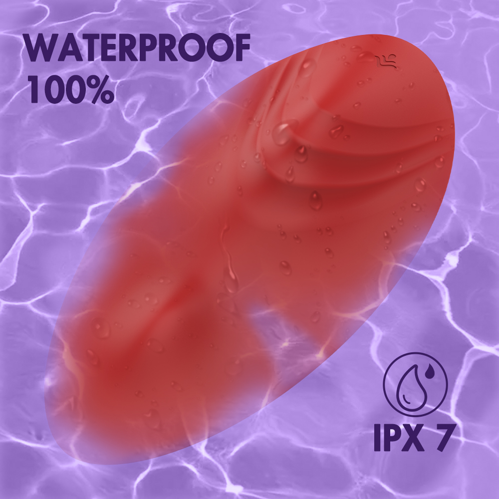 Stimulator Erotic Pad, 9 Moduri Vibratii, Silicon, USB, Rosu, Guilty Toys, #8, Erotic24.ro