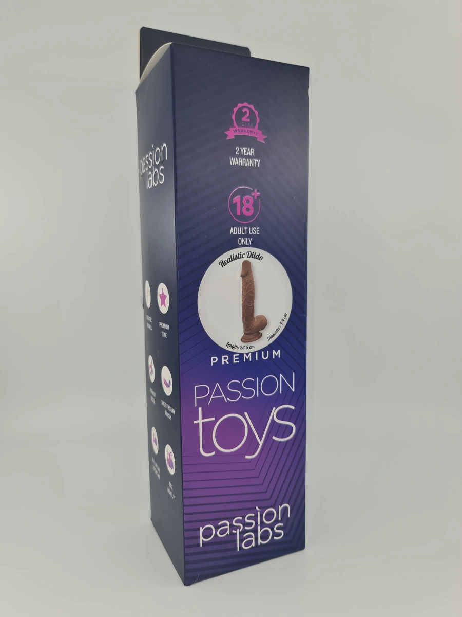 Dildo Nikki Sliding&Bendable, TPE Strat Dublu, Caramel, 23.5 cm, Passion Labs, #2, Erotic24.ro