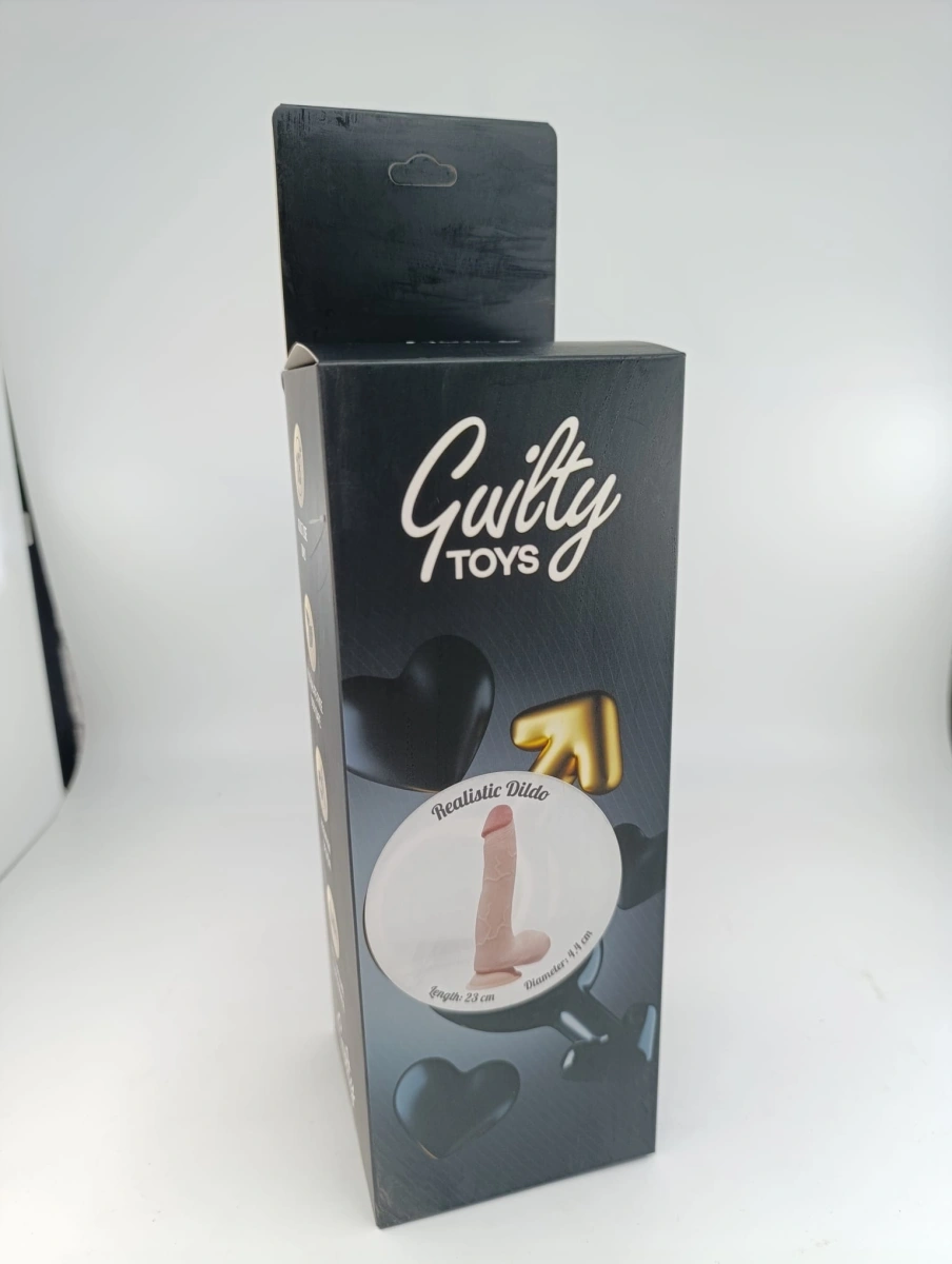 Dildo Will Sliding&Bendable, TPE Strat Dublu, Natural, 23 cm, Guilty Toys, #2, Erotic24.ro