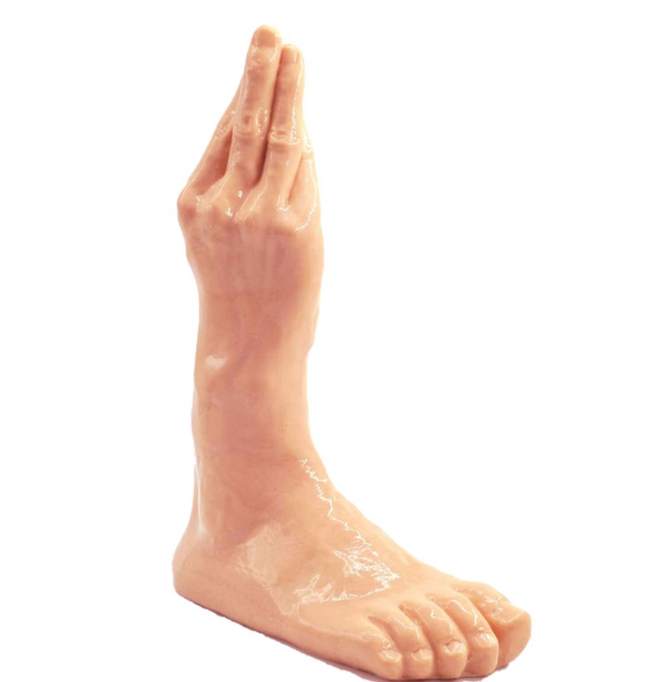 Dildo Fisting Hand Foot, PVC, Natural, 27.5 cm, #2, Erotic24.ro