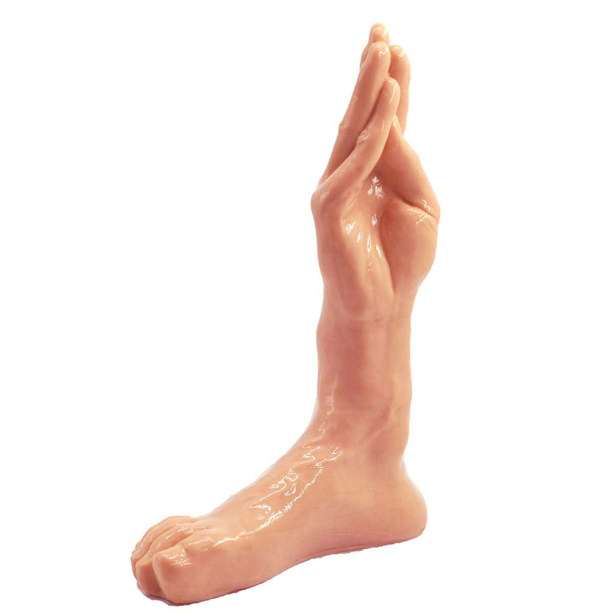 Dildo Fisting Hand Foot, PVC, Natural, 27.5 cm, #1, Erotic24.ro