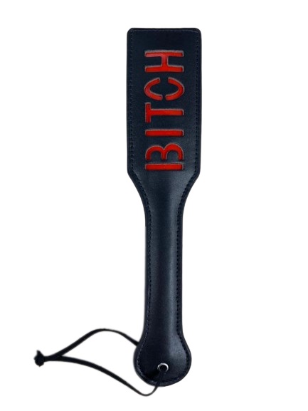 Padela BITCH, Negru/Rosu, Fetish Love , #1, Erotic24.ro