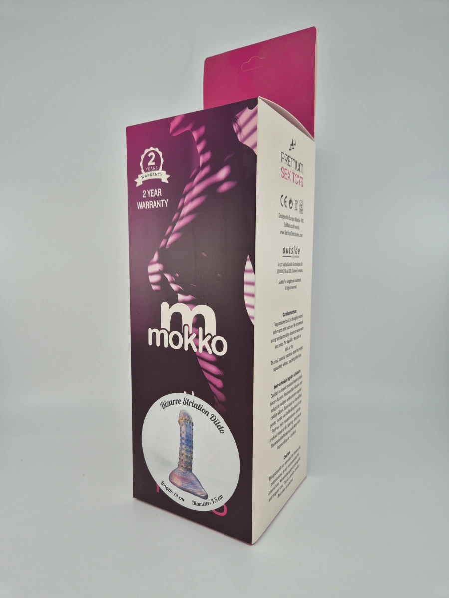 Dildo Cosmos cu Ventuza, Silicon, Albastru, 19 cm, Mokko Toys, Nr. 4, Erotic24.ro